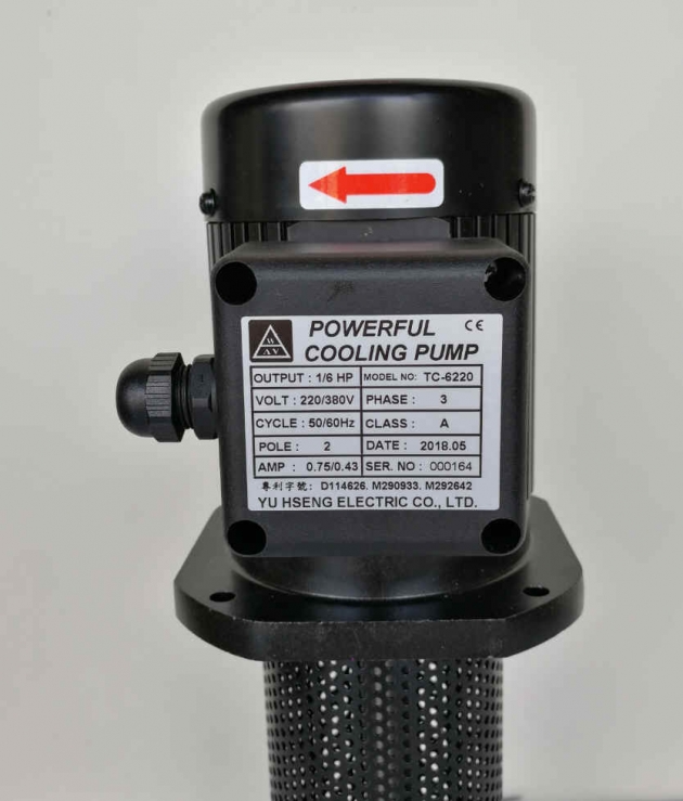 TC-6130 1/6HP Coolant pump immersion 130mm (5