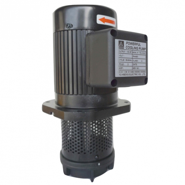 TC-8100 1/8HP Machinery Coolant pump immersion 100 mm (4"), Lathe Saw Cutting Drilling Machine Circulation