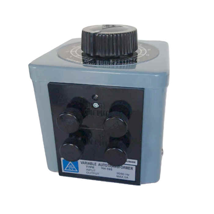 Variable Voltage Transformer (Variac Slidac), Single Phase 110/220V input, 0.55 KVA Max 5A, YH-105(M)