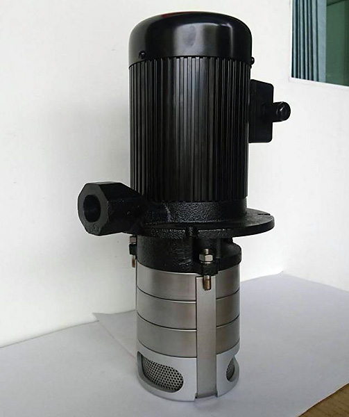 Multi-stages Coolant Pump 172mm (7") stem Coolant Pump 2 impellers for CNC Lathe Milling Grinding Machine Circulation Cooling lubricant Application